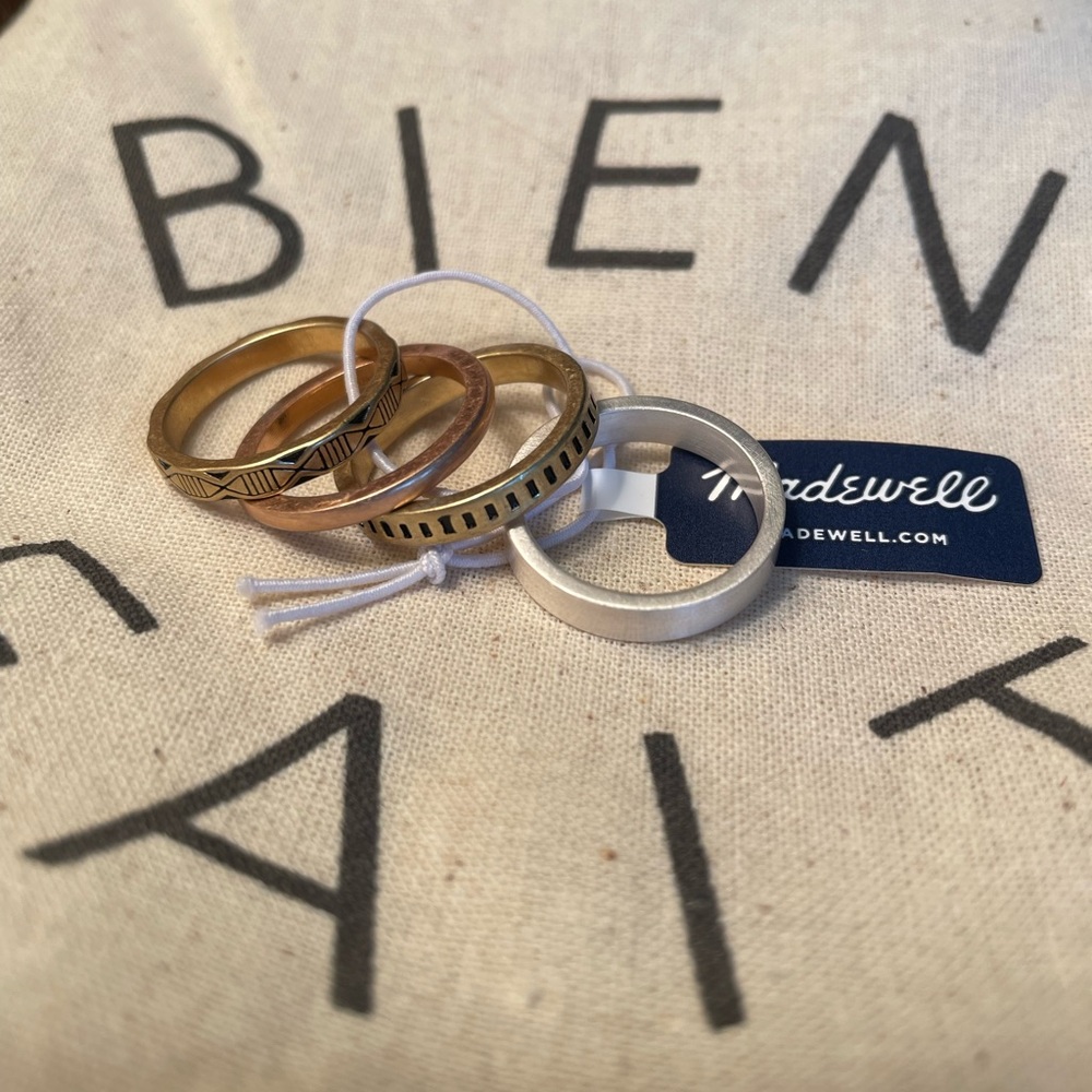 Madewell stacking rings